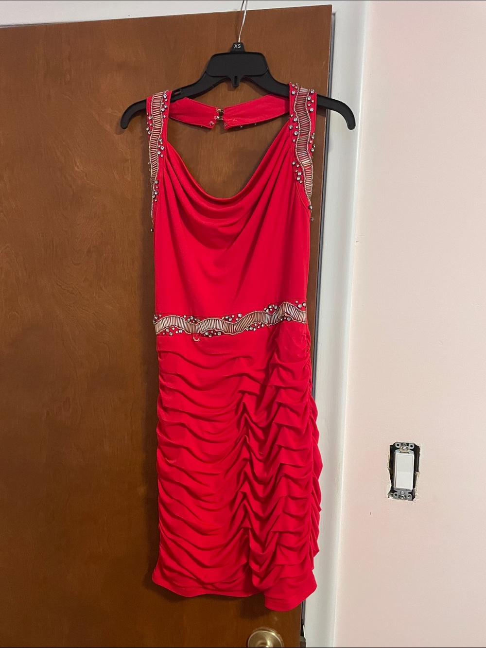 Beaded halter dress